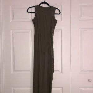 Never works full length body con dress